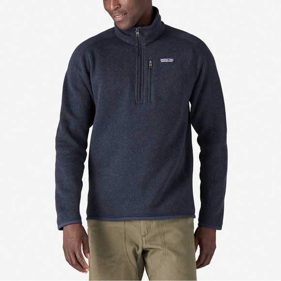 Patagonia Other - Patagonia Dark Navy Better Sweater 1/4 Zip Fleece with Brass Zippers